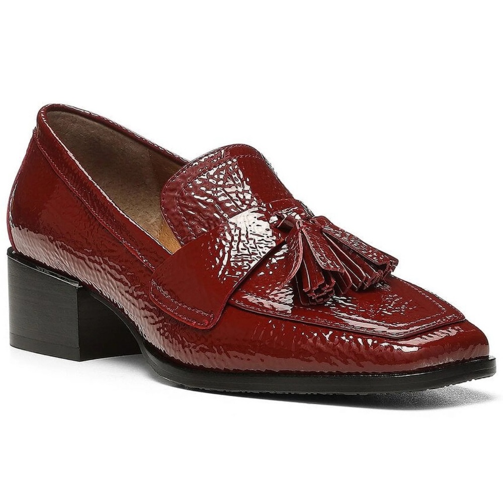Donald Pliner Avici  Patent Leather Heeled Loafer